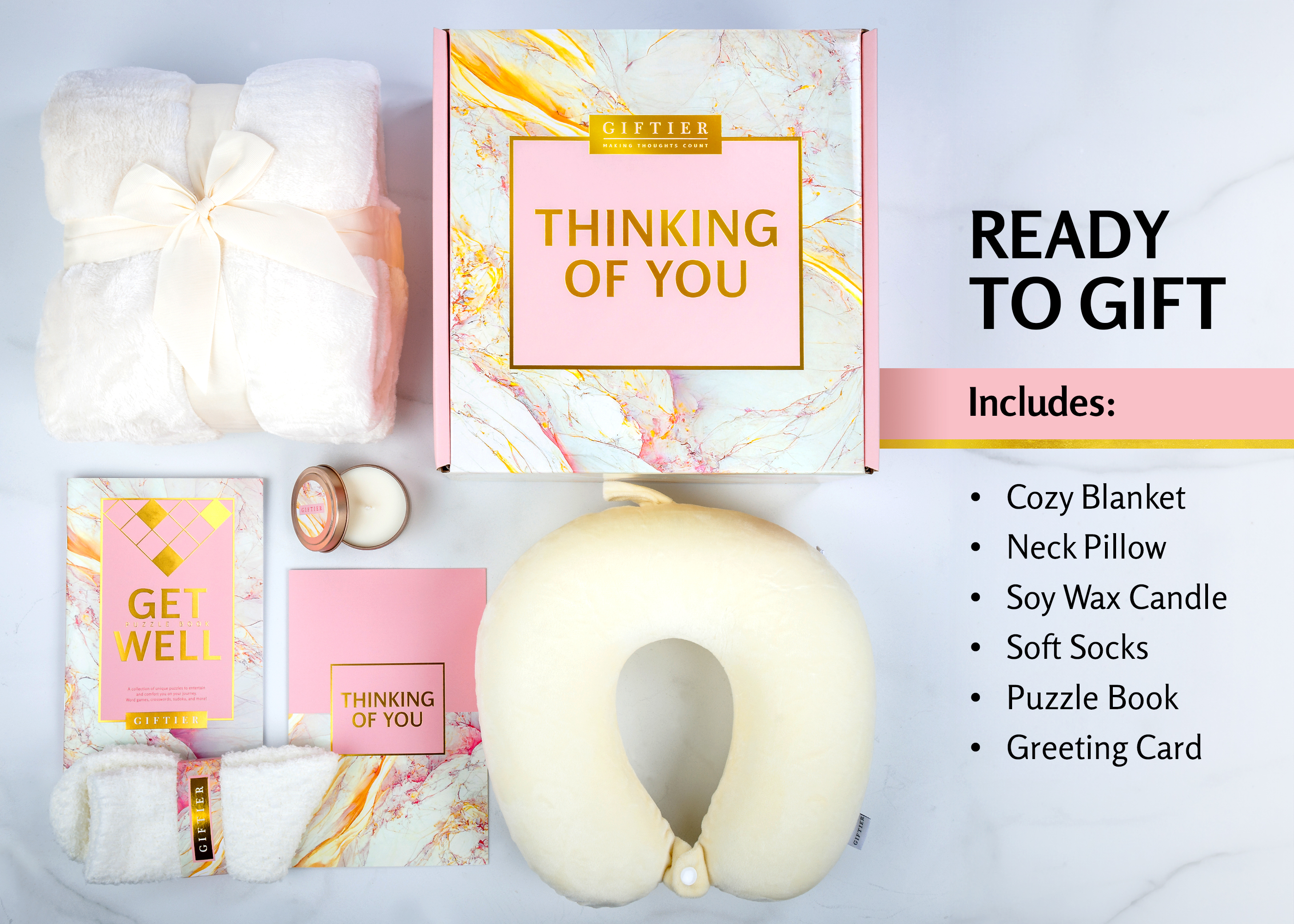 Amazon.com: Get Well Soon Gift Basket For Women, w/Memory Foam